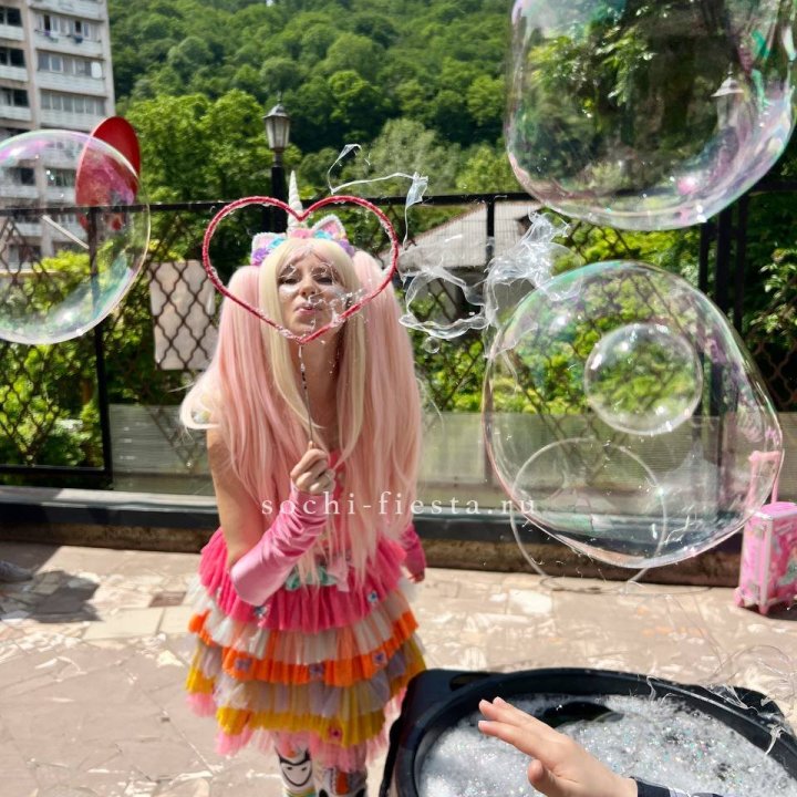 Шоу мыльных пузырей в Калининграде