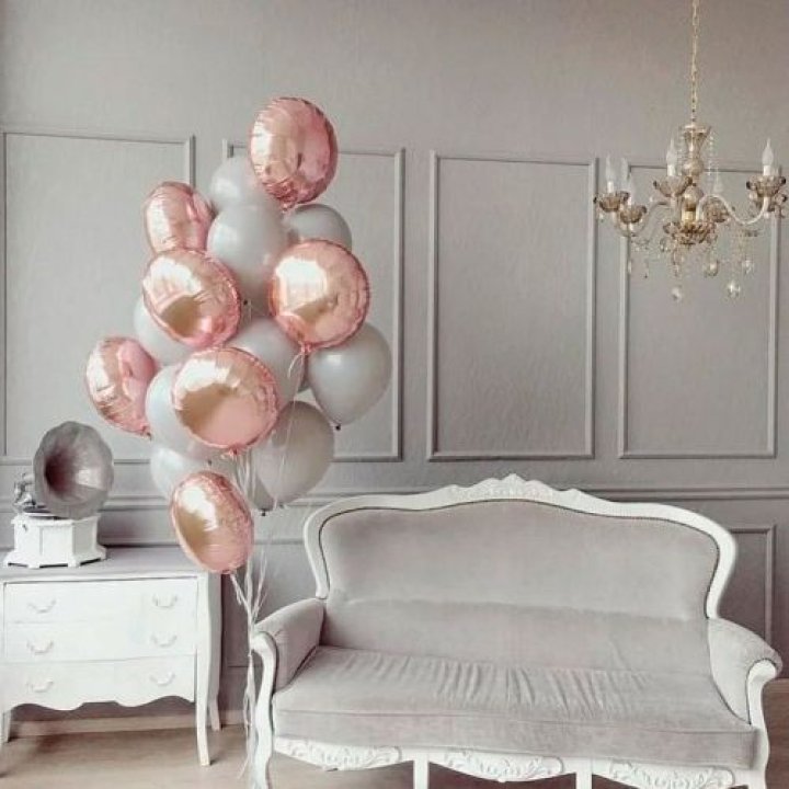 Фонтан шаров "Софт рози" в Калининграде