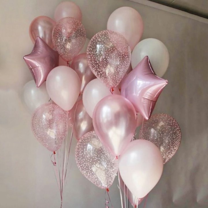 Фонтаны шаров "Розовый" в Калининграде