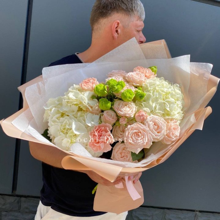 Авторский букет "Нежный крем" в Калининграде