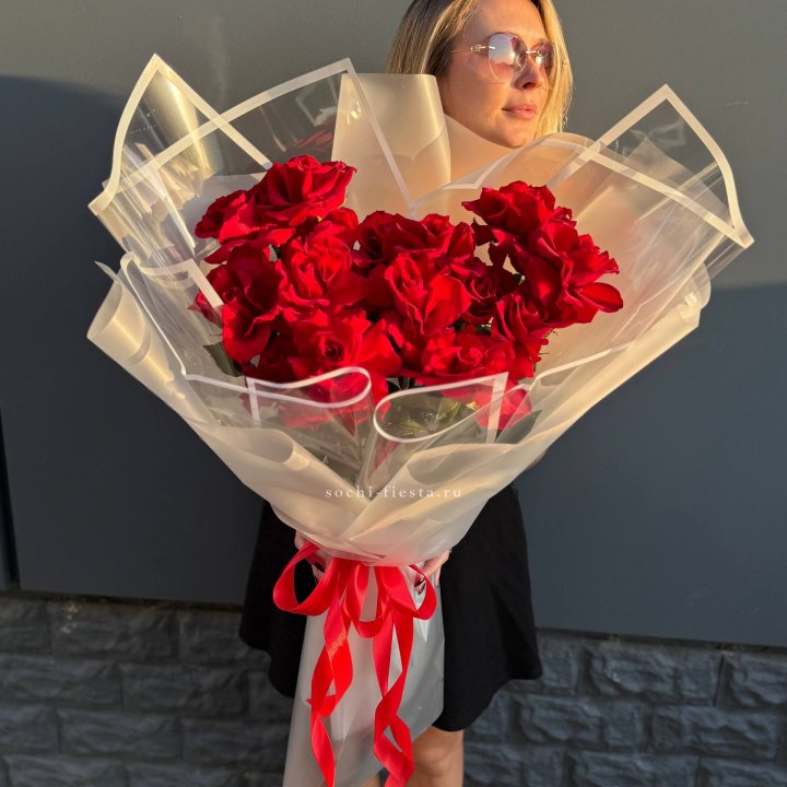  Букет  высоких роз 15 шт в Калининграде