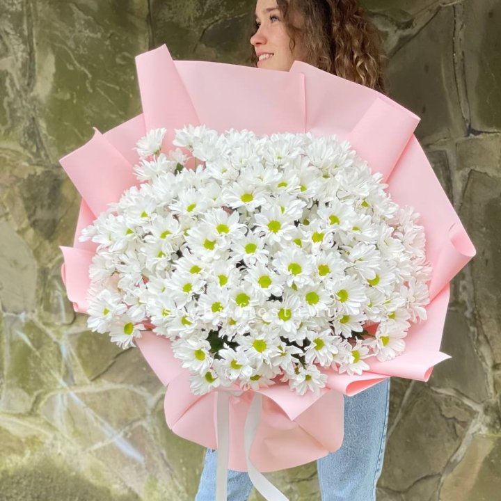  Букет хризантем "Крем" в Калининграде