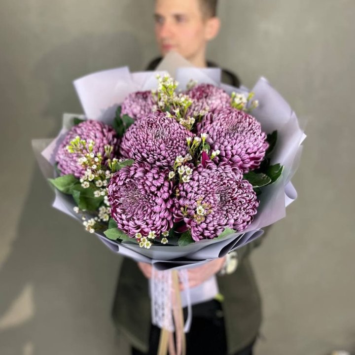 Букет хризантем "Палермо" в Калининграде