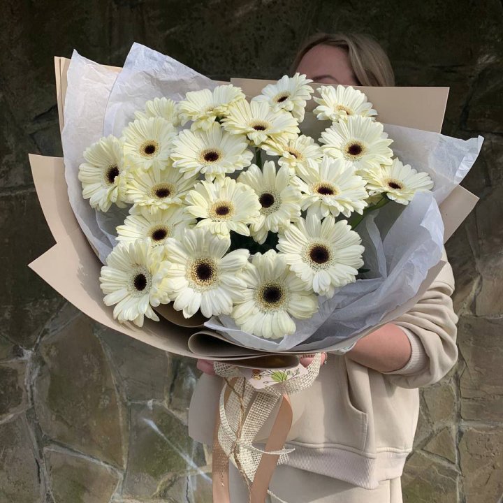 Букет голландских гербер "Шейн"" в Калининграде