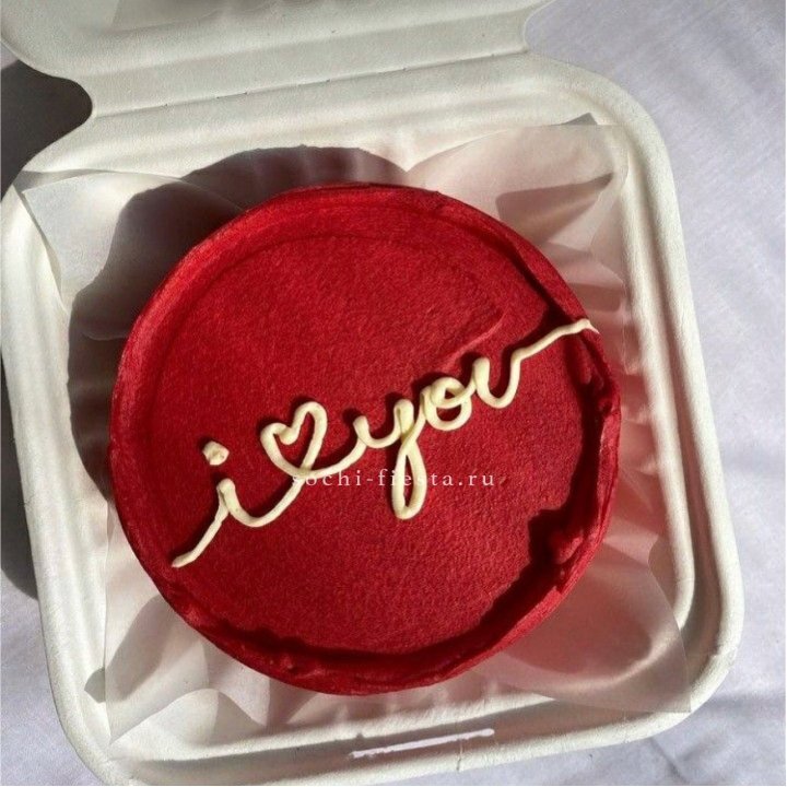 Бенто-торт "Я тебя люблю бесконечно" в Калининграде