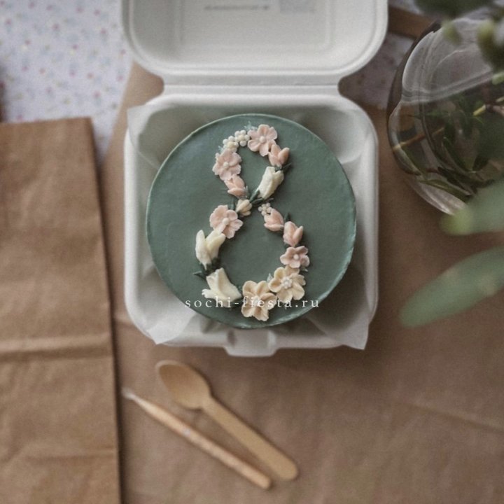 Бенто-торт "8 марта" green  в Калининграде