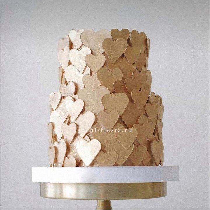 Торт "Hearts" gold в Калининграде