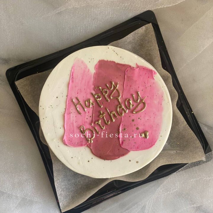 Бенто-торт "С днём рождения" пастель в Калининграде