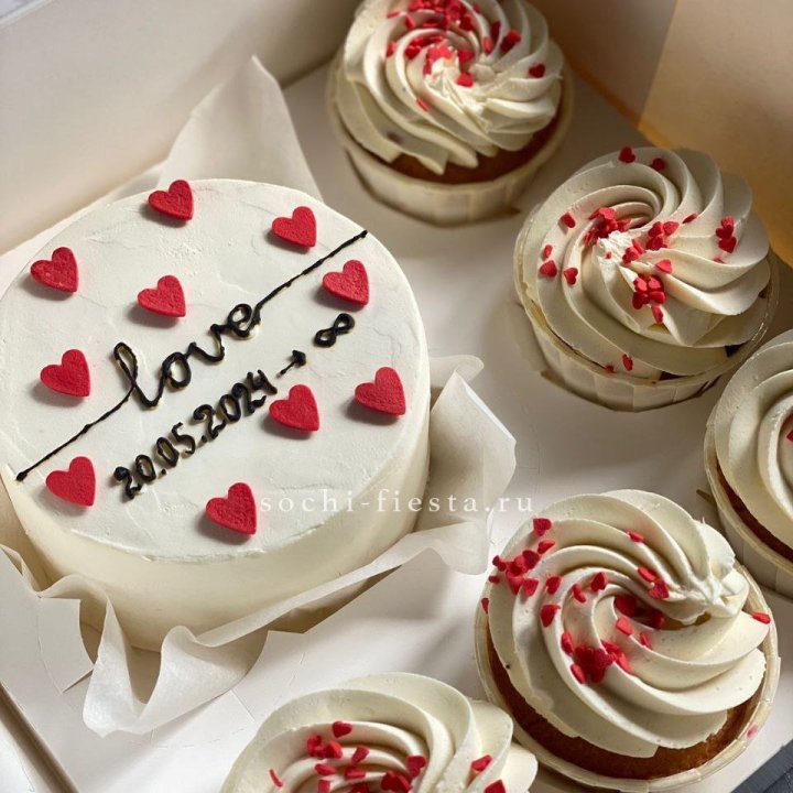 Капкейки и бенто-торт "Любимые" в Калининграде