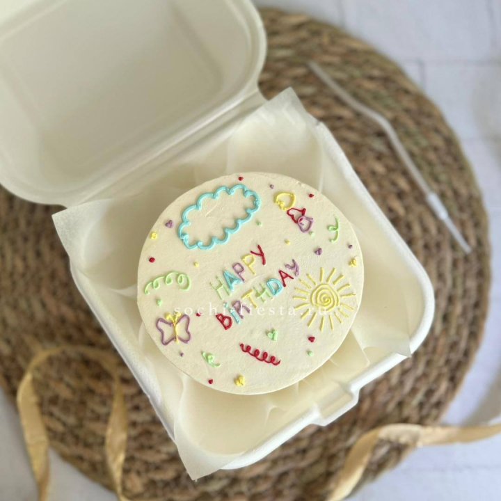 Бенто-торт "С днем рождения!"  в Калининграде