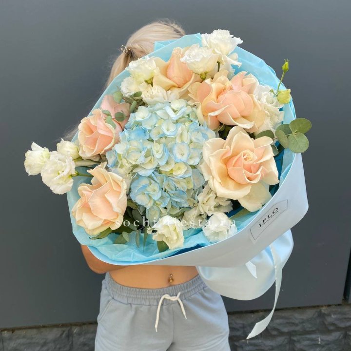 Сборный букет "Голубой закат" в Калининграде