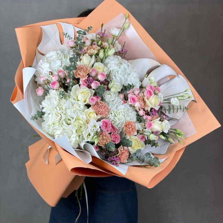 Макси-букет кремовый в Калининграде