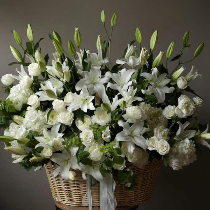 Цветочная корзина макси №3 в Калининграде