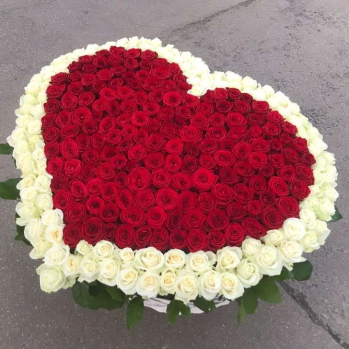 333 розы в корзине в Калининграде