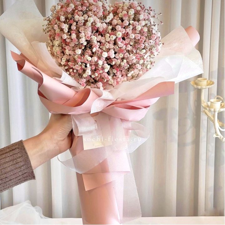 Сердце из гипсофилы  в Калининграде