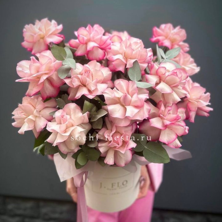 17 Французских  роз Венди в боксе в Калининграде