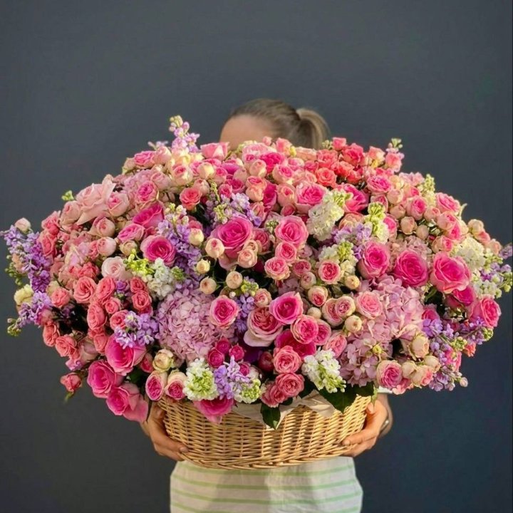 Цветочная корзина гигант №5 в Калининграде