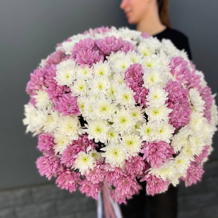  Букет 25 хризантем микс в Калининграде