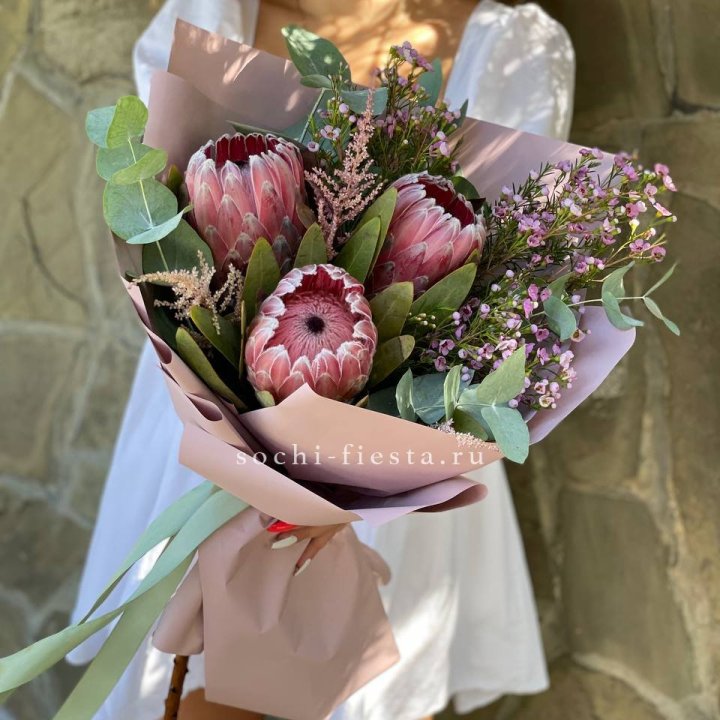 Букет из протеи "Клеопатра"  в Калининграде