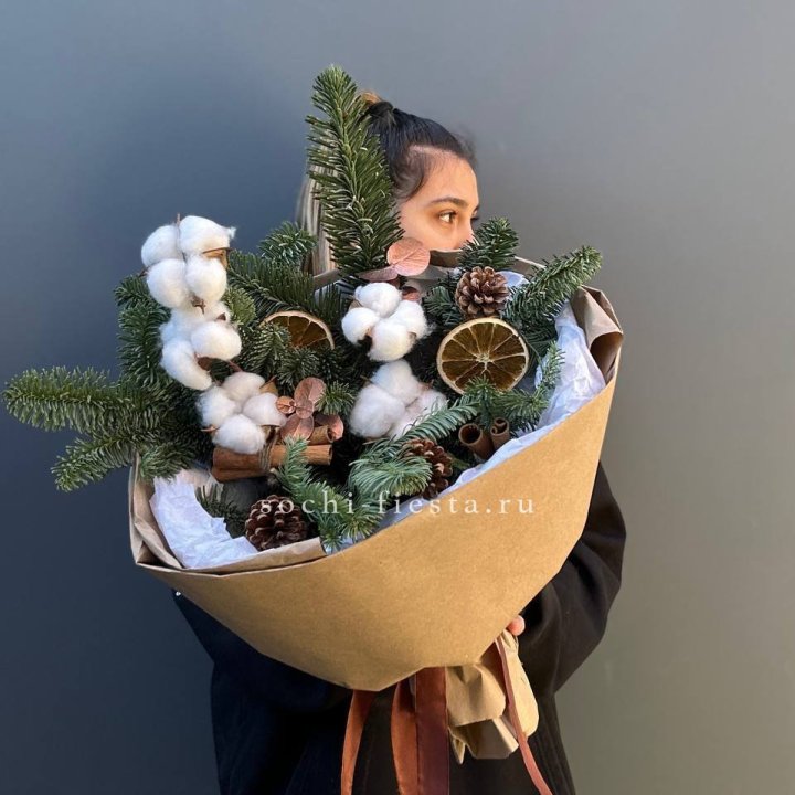 Зимний букет с нобилисом в Калининграде