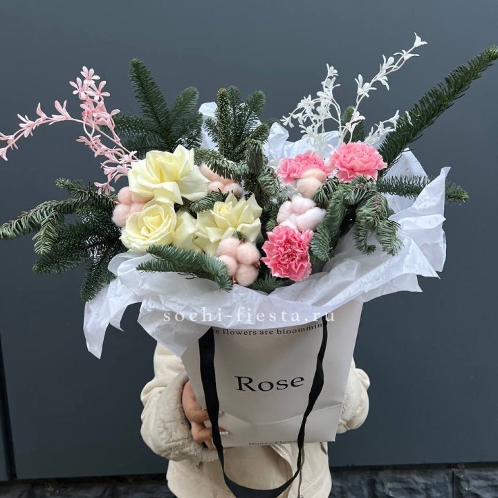Цветочная сумка с нобилисом в Калининграде