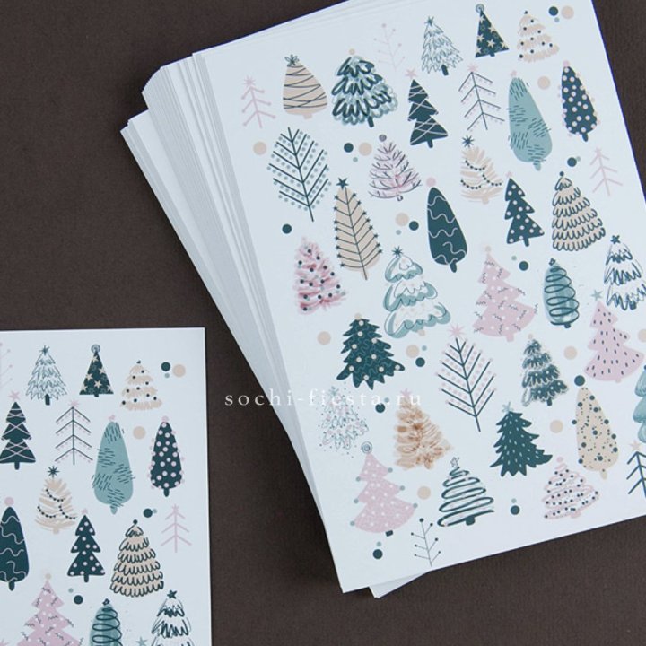 Открытка к букету "Елки" в Калининграде