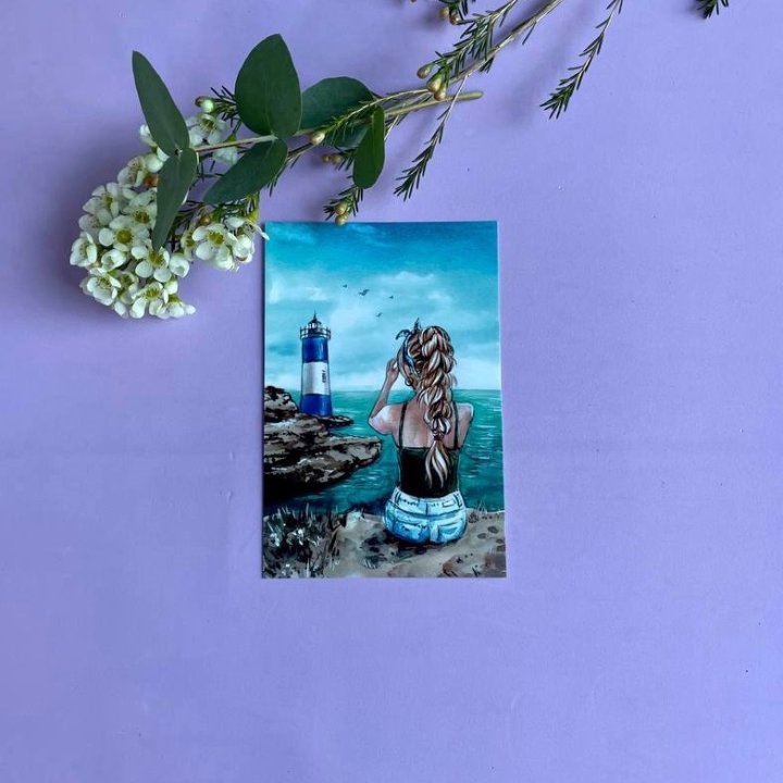 Открытка к букету "Океан" в Калининграде