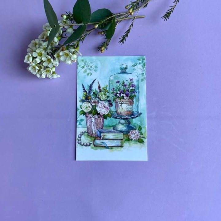 Открытка к букету "Книги" в Калининграде