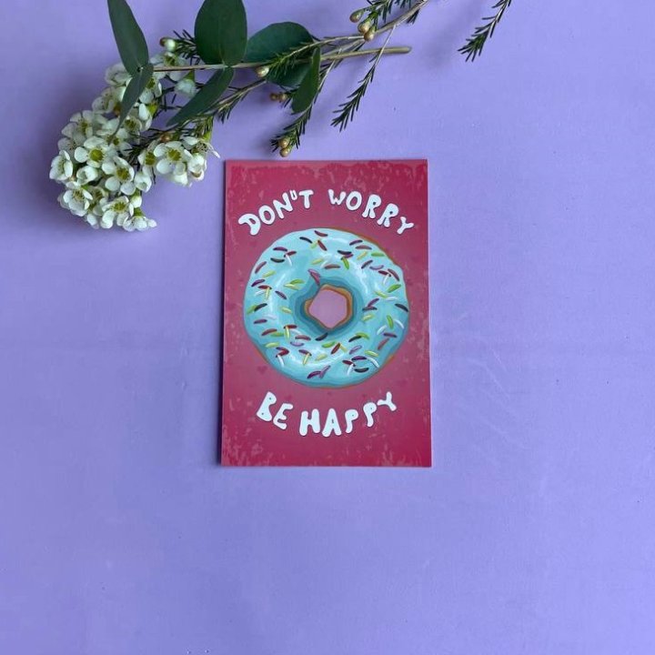 Открытка к букету "Не волнуйся..." в Калининграде