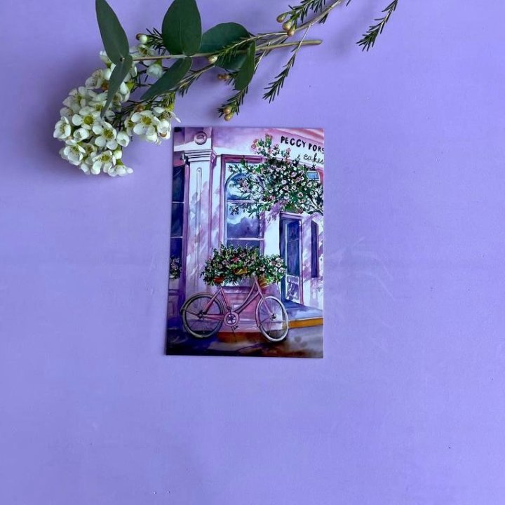 Открытка к букету "Розовый" в Калининграде