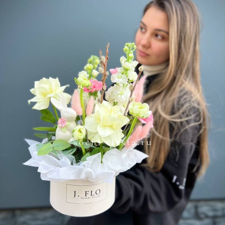 Цветочный бокс "Пасхальная композиция" в Калининграде