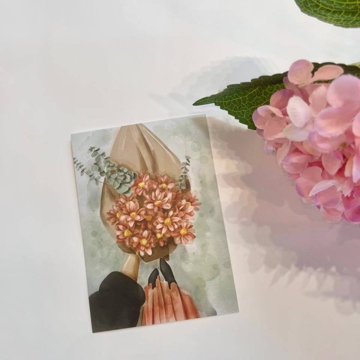 Открытка к букету "Букет" в Калининграде