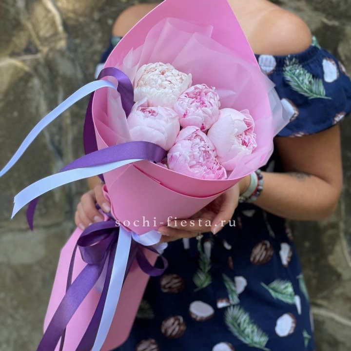 Букет пионов "НАЙ" в Калининграде