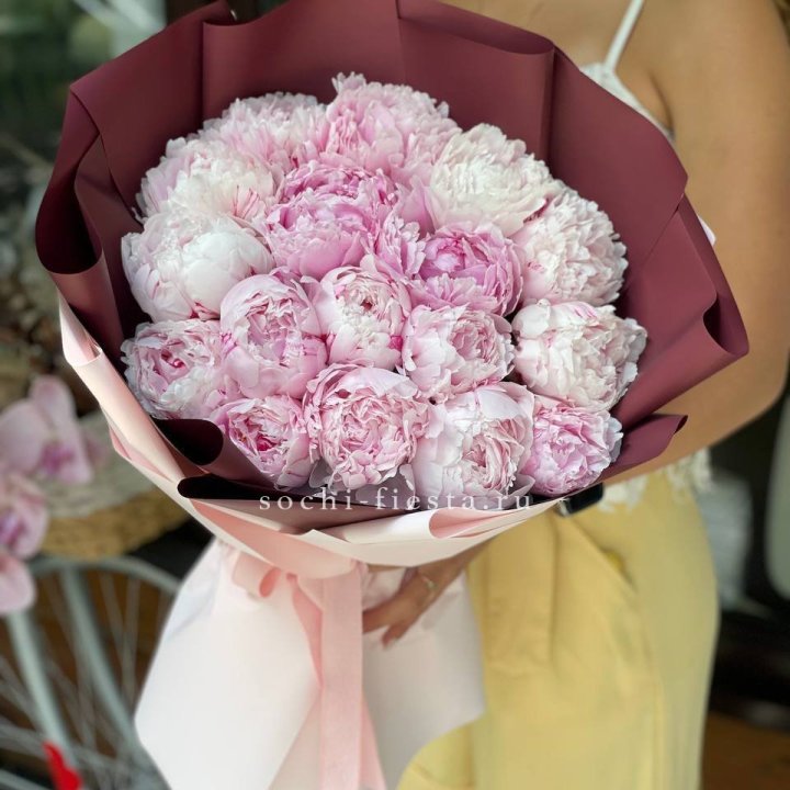 Букет с пионами №5 в Калининграде