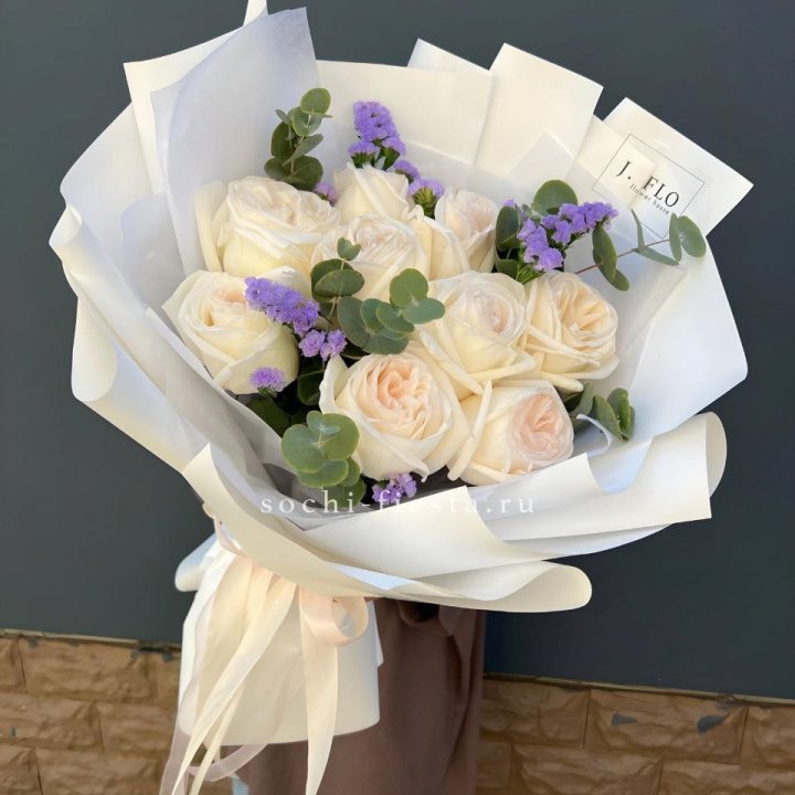 Букет из роз Вайт охара в Калининграде