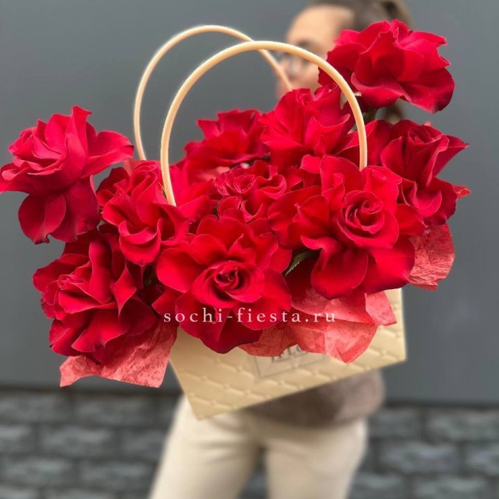 Французские розы в сумочке в Калининграде