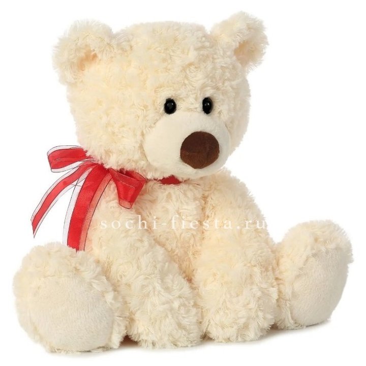 Белый плюшевый мишка  в Калининграде