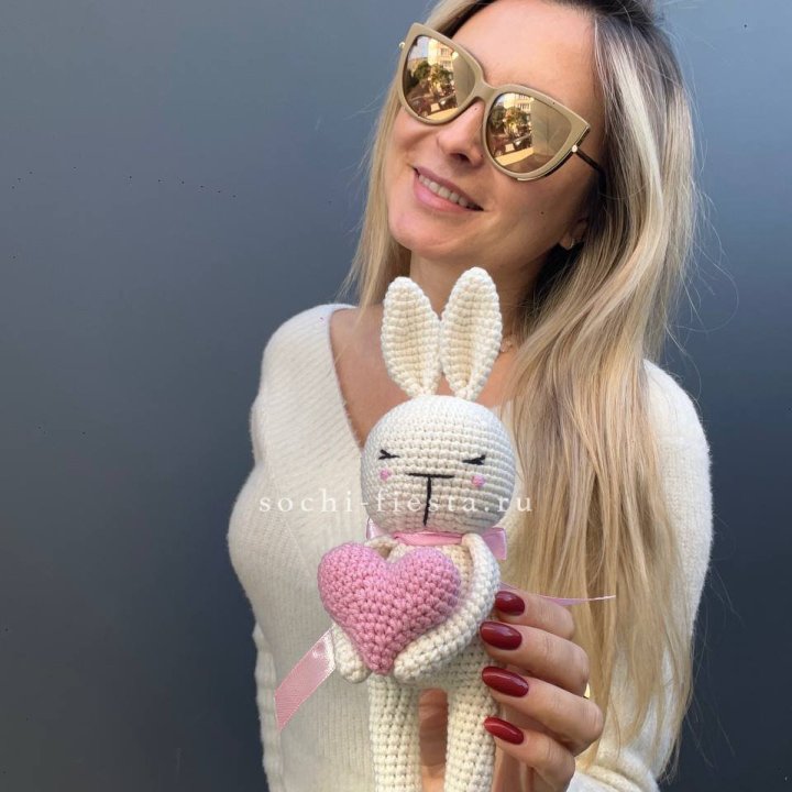 Зайка с сердцем ручной работы в Калининграде