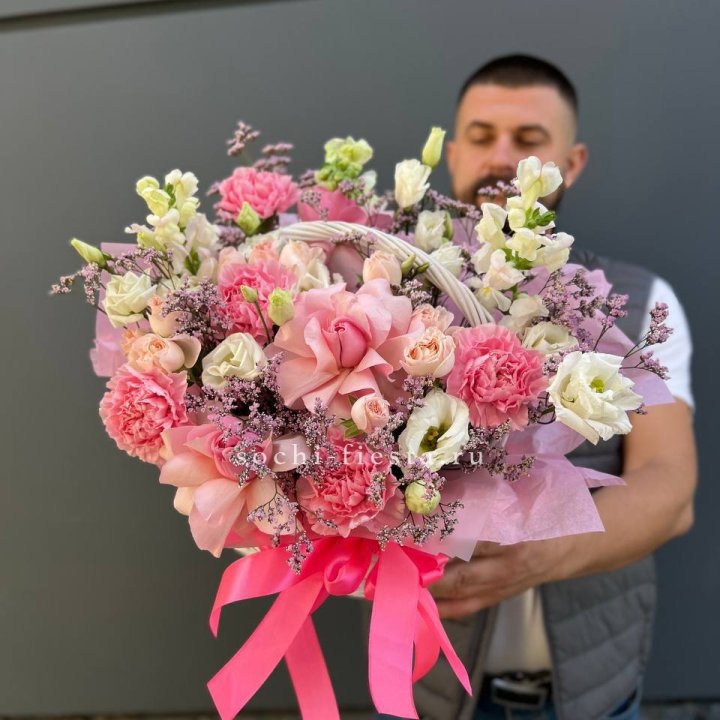 Цветочная корзина №1 в Калининграде