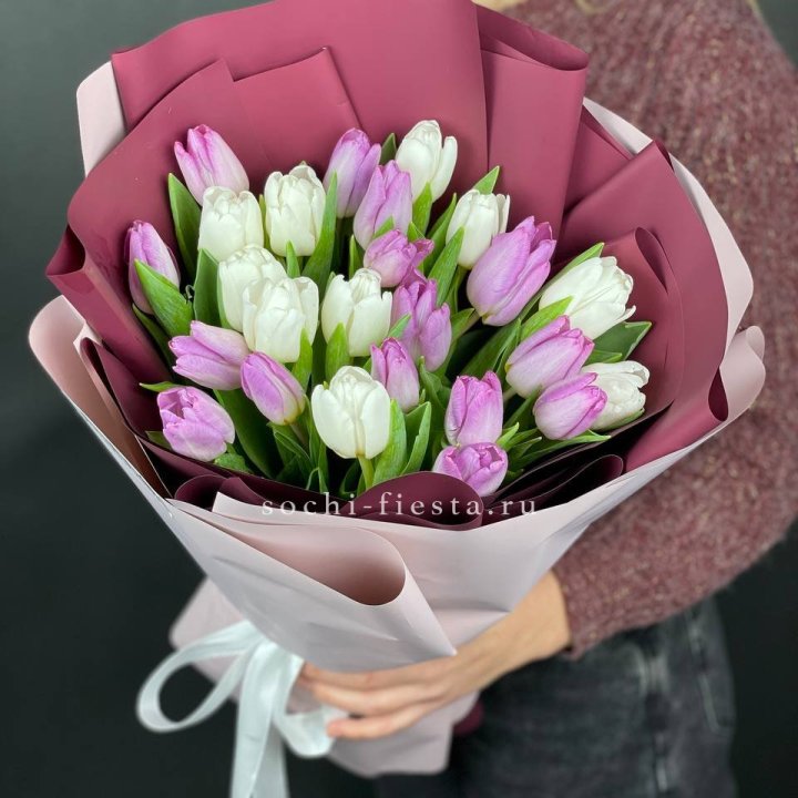 25 тюльпанов микс в Калининграде