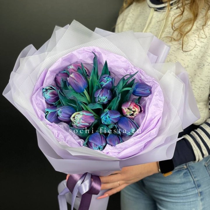 Букет тюльпанов "Пандора" в Калининграде
