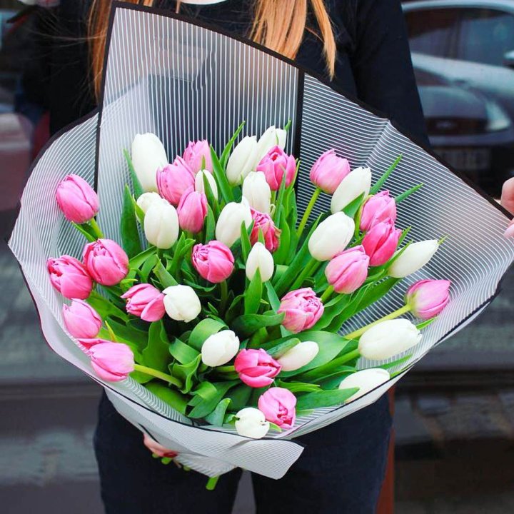 29 тюльпанов микс в Калининграде